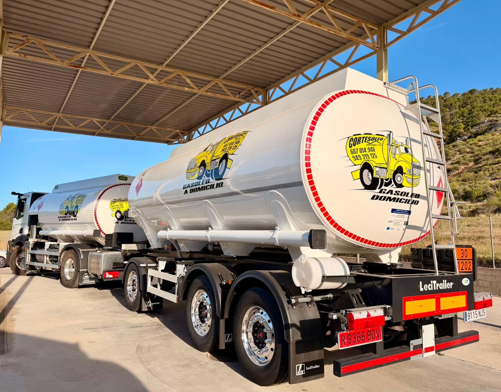 Servicio de distribución rápida de gasóleo Cortesoleo